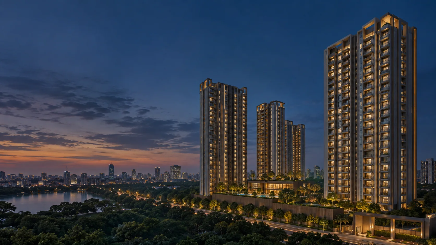 Modern city residences